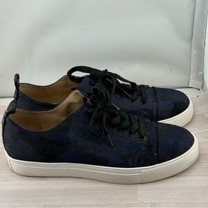 Karl Lagerfeld Black and Blue Sneakers with Sleek Design